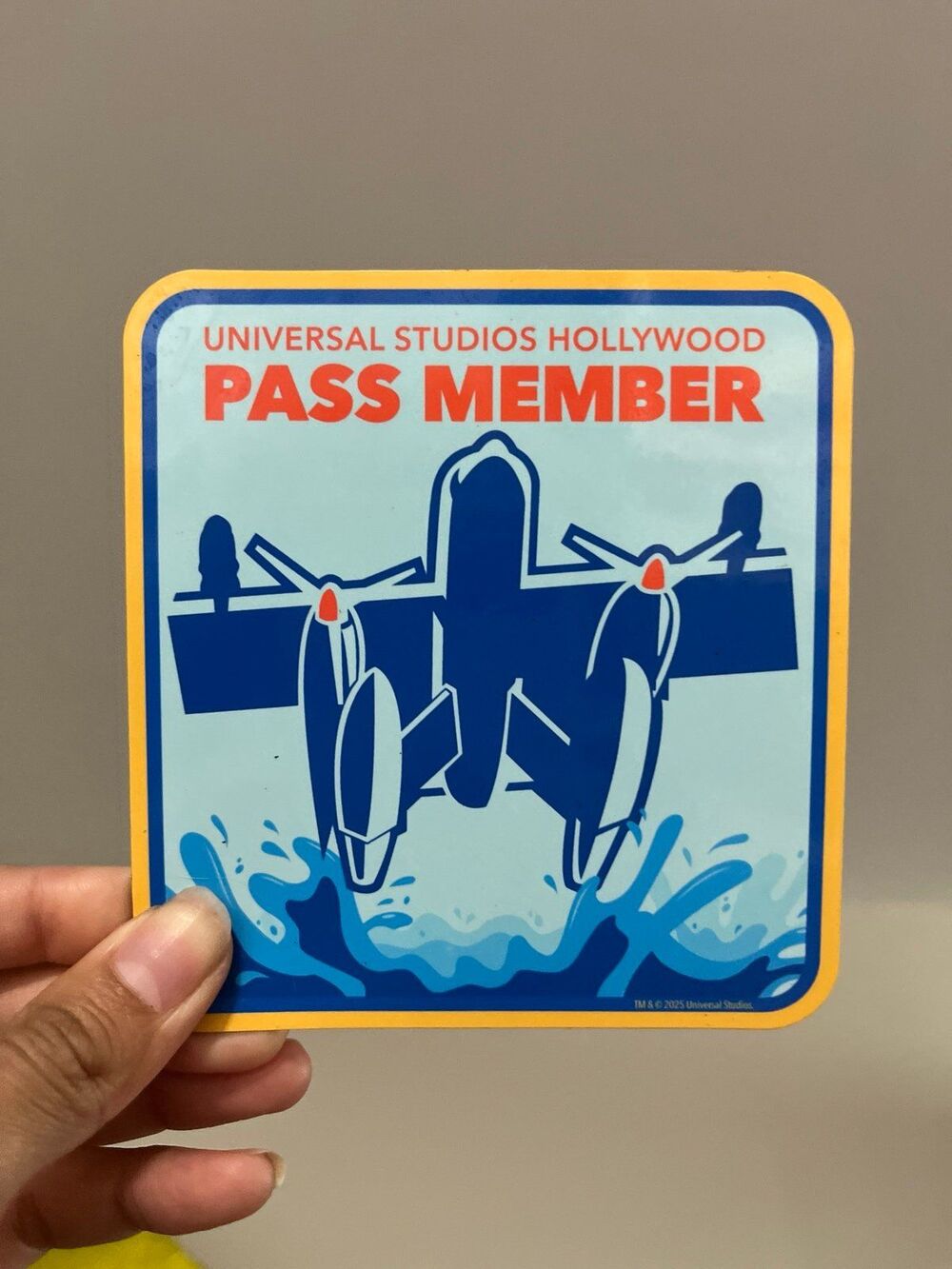 Universal Studios Pass Member WaterWorld Collectible Magnet 2025